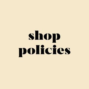Shop Policies